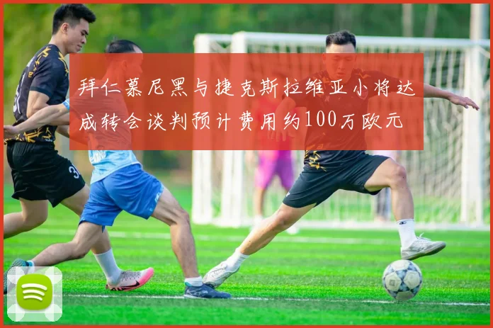 拜仁慕尼黑与捷克斯拉维亚小将达成转会谈判预计费用约100万欧元